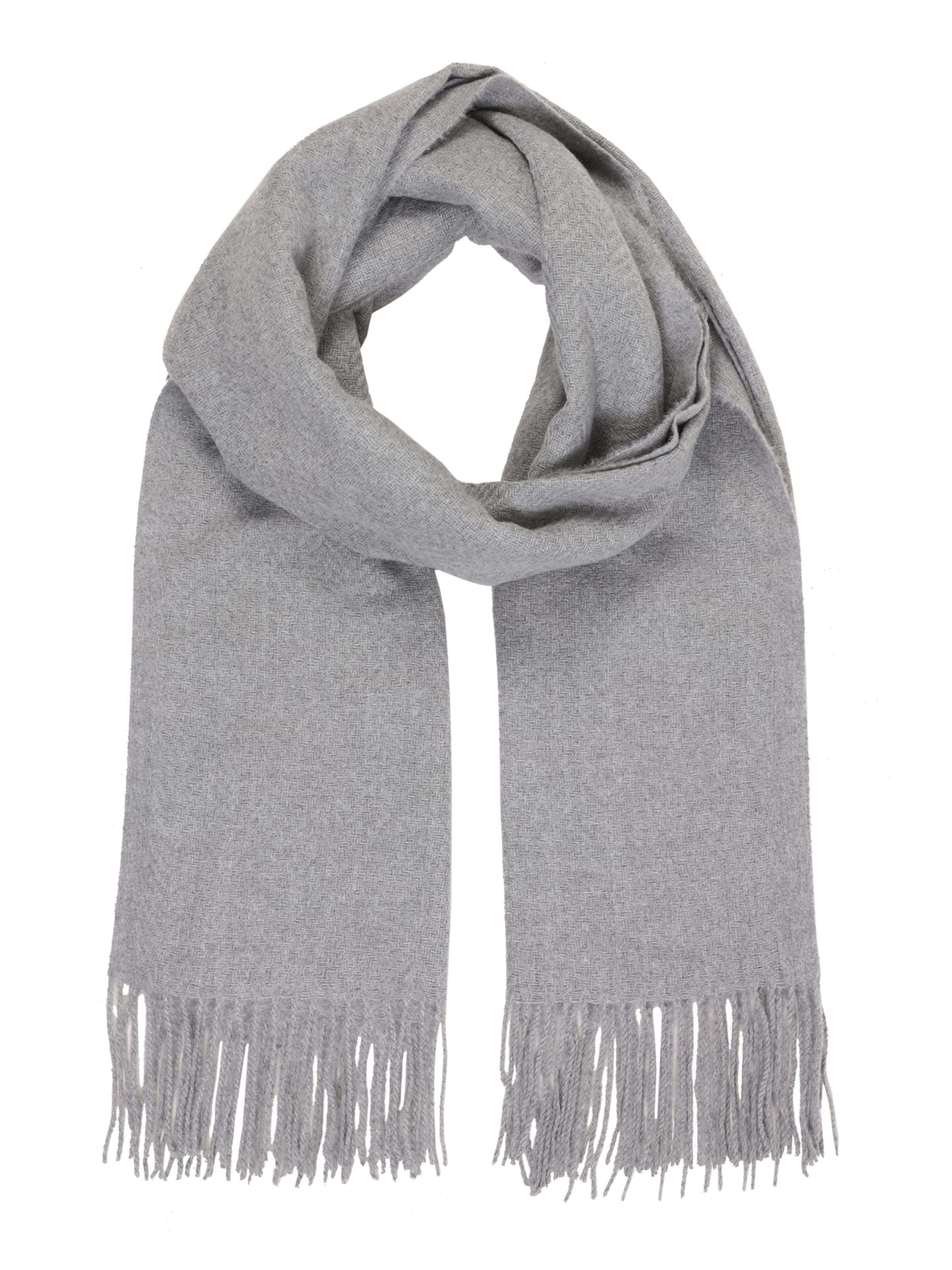 PIECES Šála 'Kial' – šedá: přední strana