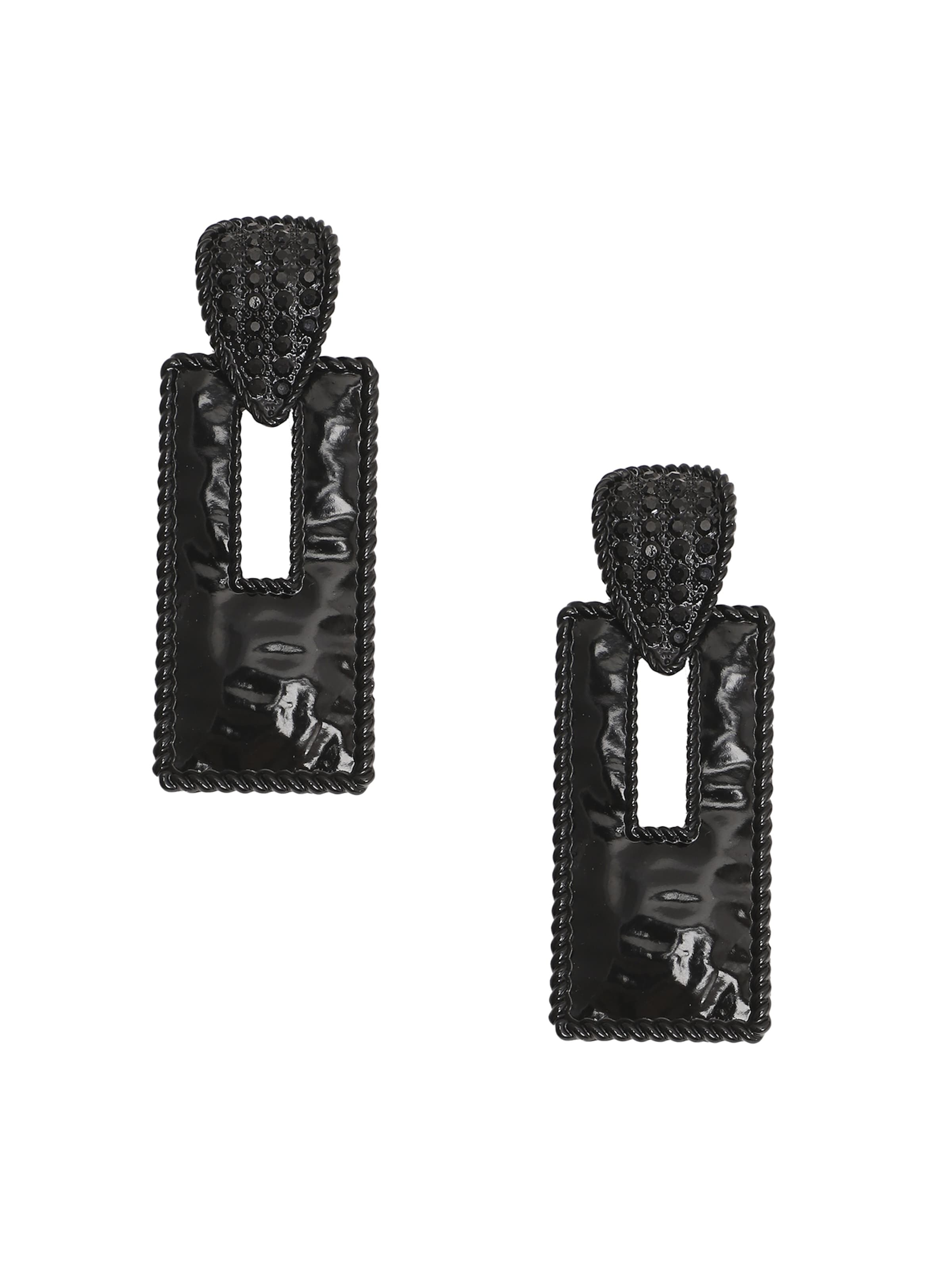 SOHI Uhani ' Keshia ' | črna barva: sprednja stran