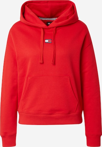 Sweat-shirt Tommy Jeans en rouge : devant