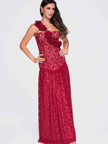 Ombre - Vestido de noche en rojo