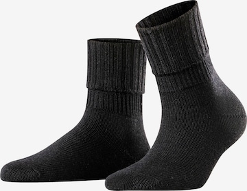 FALKE Socken 'Striggings Rib' in Schwarz: Vorderseite