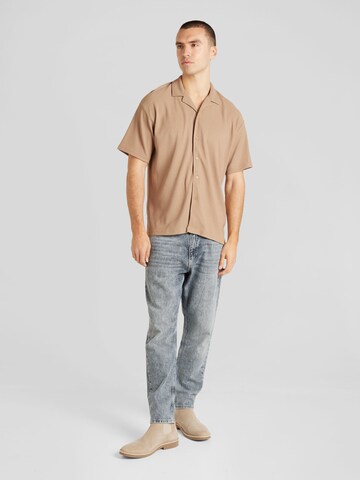 JACK & JONES Regular fit Πουκάμισο 'VALENCIA' σε καφέ