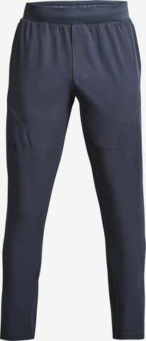 UNDER ARMOUR Tapered Sportbroek 'Unstoppable' in Grijs: voorkant