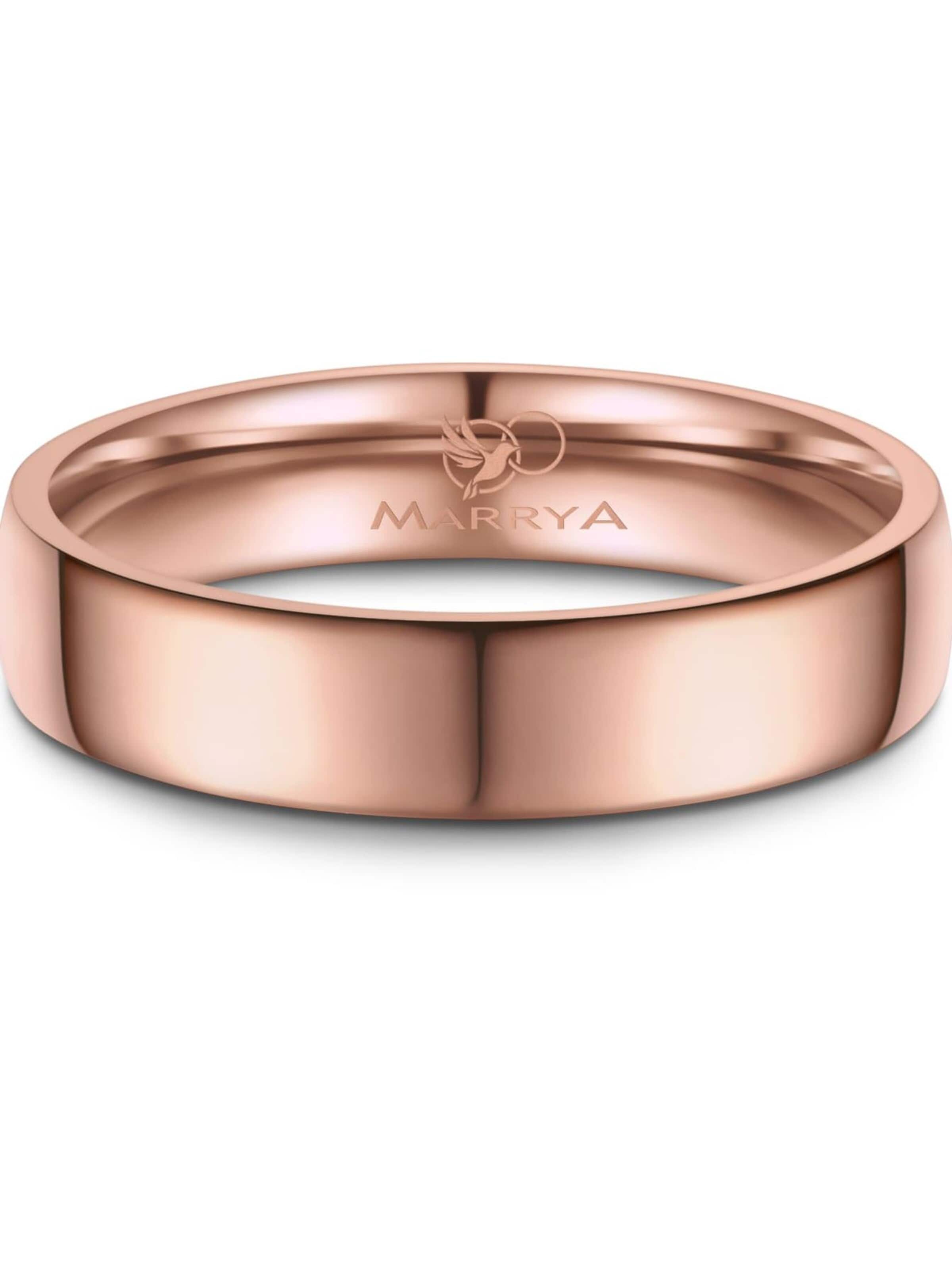 MARRYA Ring 'MARRYA TI-32 Ehering aus Titan' in Pink