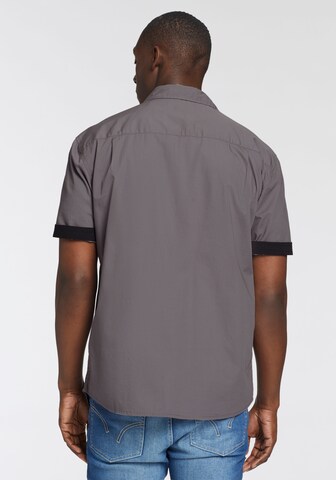 Man's World Comfort Fit Hemd in Grau