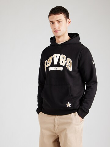 19V69 ITALIA Sweatshirt 'Hadrian' in Black: front