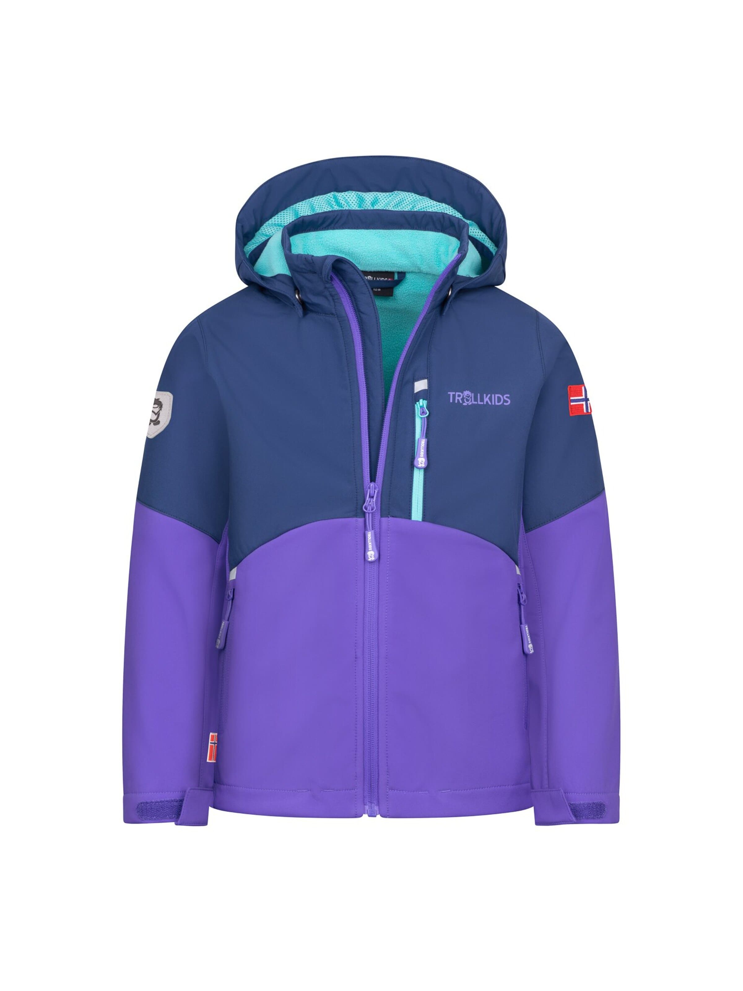 TROLLKIDS Outdoor jacket in Purple: front