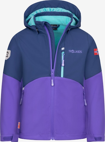 TROLLKIDS Outdoor jacket in Purple: front