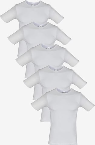 Maxte Undershirt 'BASIC MAX T-Shirt Men 5er Pack' in White: front