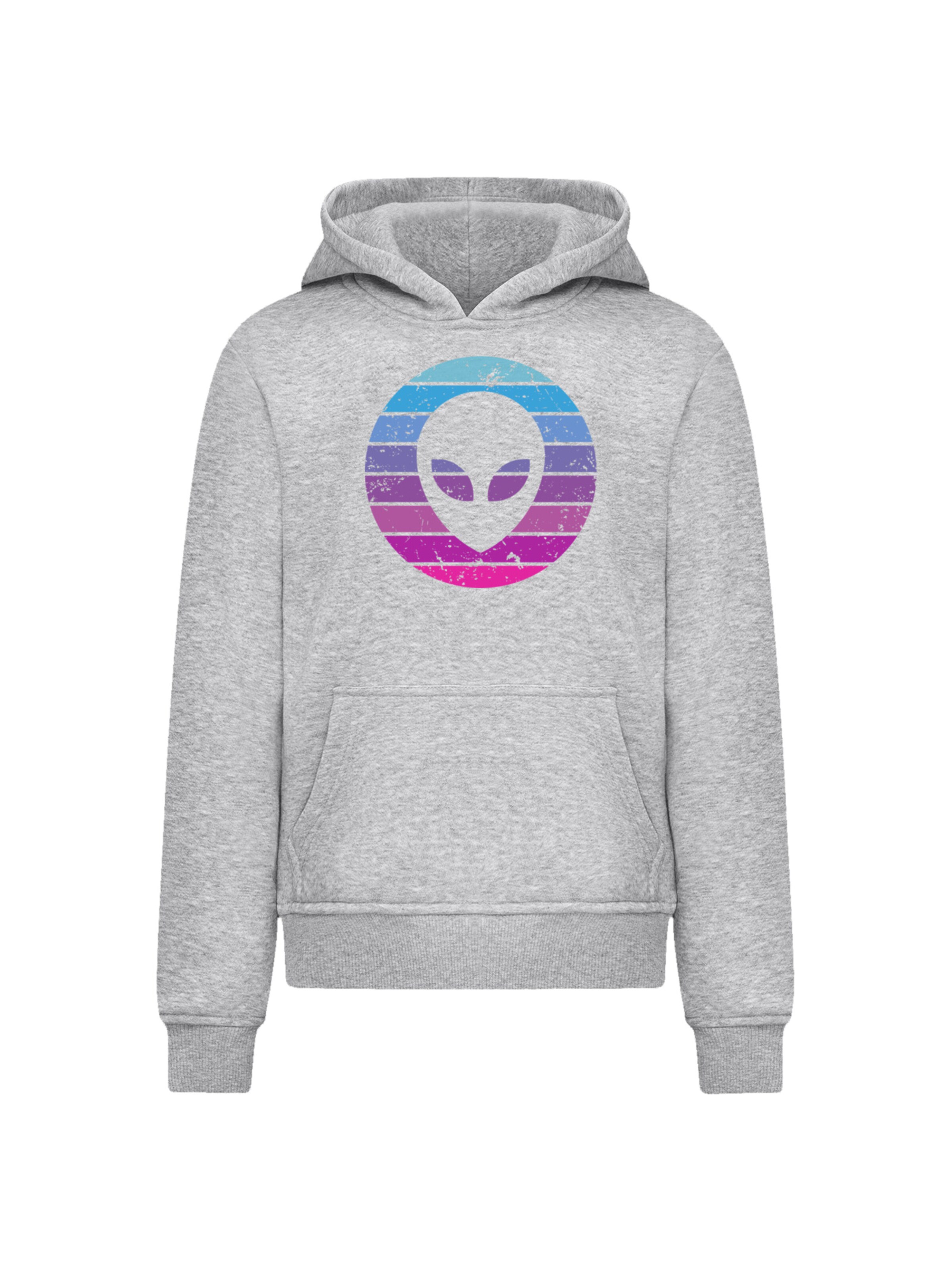 Sweat-shirt 'Alien Kopf' F4NT4STIC en gris : devant