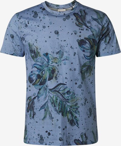 Tricou No Excess pe bleumarin / cyan / albastru deschis / verde, Vizualizare produs