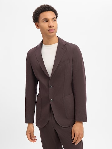 BOSS Slim fit Business Blazer 'Hanry' in Brown: front