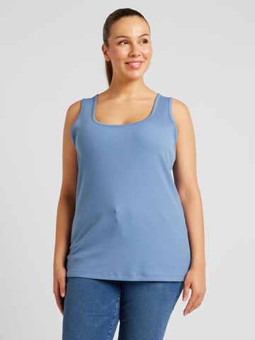 Lauren Ralph Lauren Plus Top in Blauw: voorkant