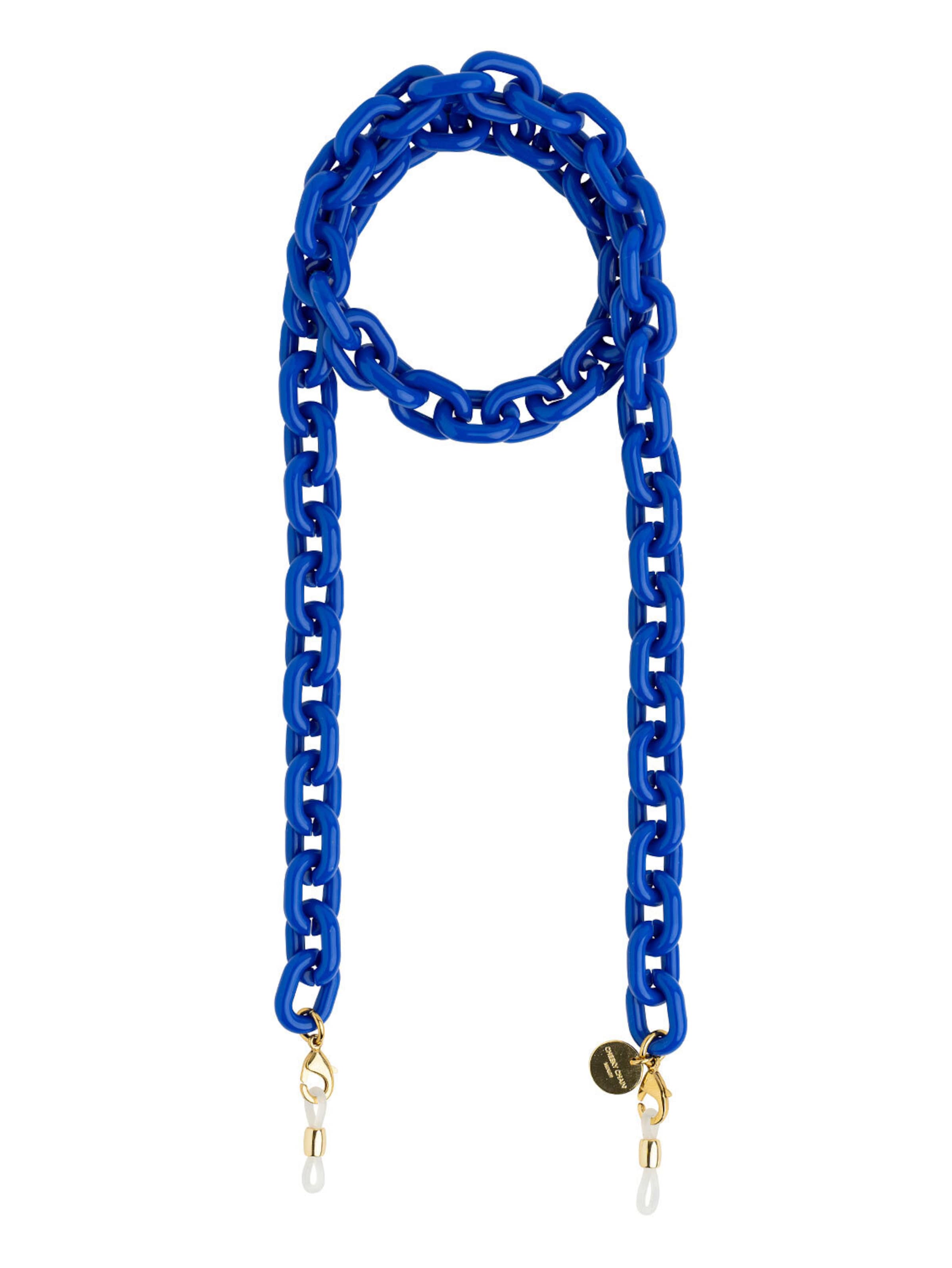 Cheeky Chain Munich Brillenkette 'Tokio' in Blau: Vorderseite