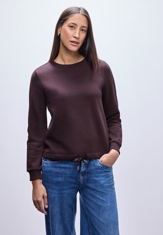 STREET ONE Sweatshirt in Purple: front