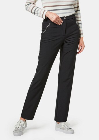 Goldner Regular Weatherproof pants 'CARLA' in Black: front