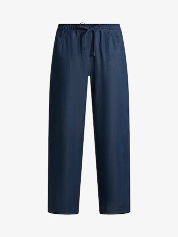 Dixie Wide Leg Hose in Blau