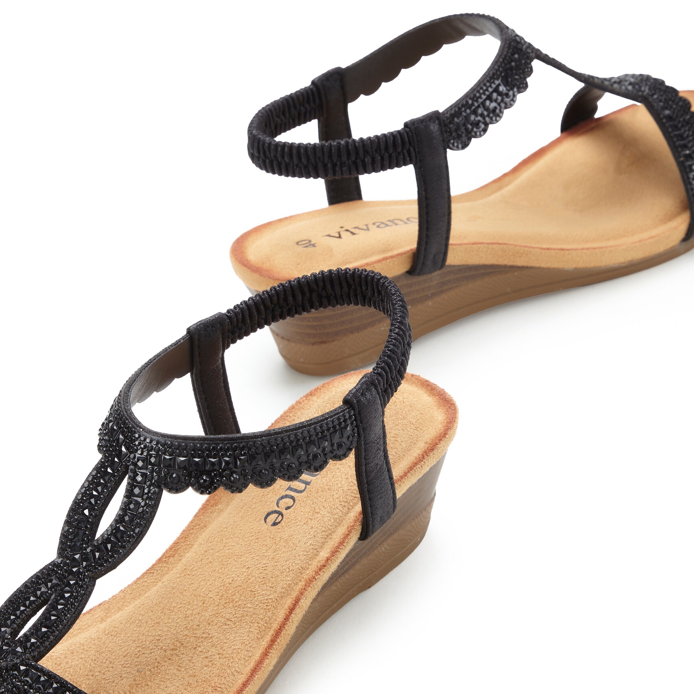 VIVANCE Sandale in Schwarz