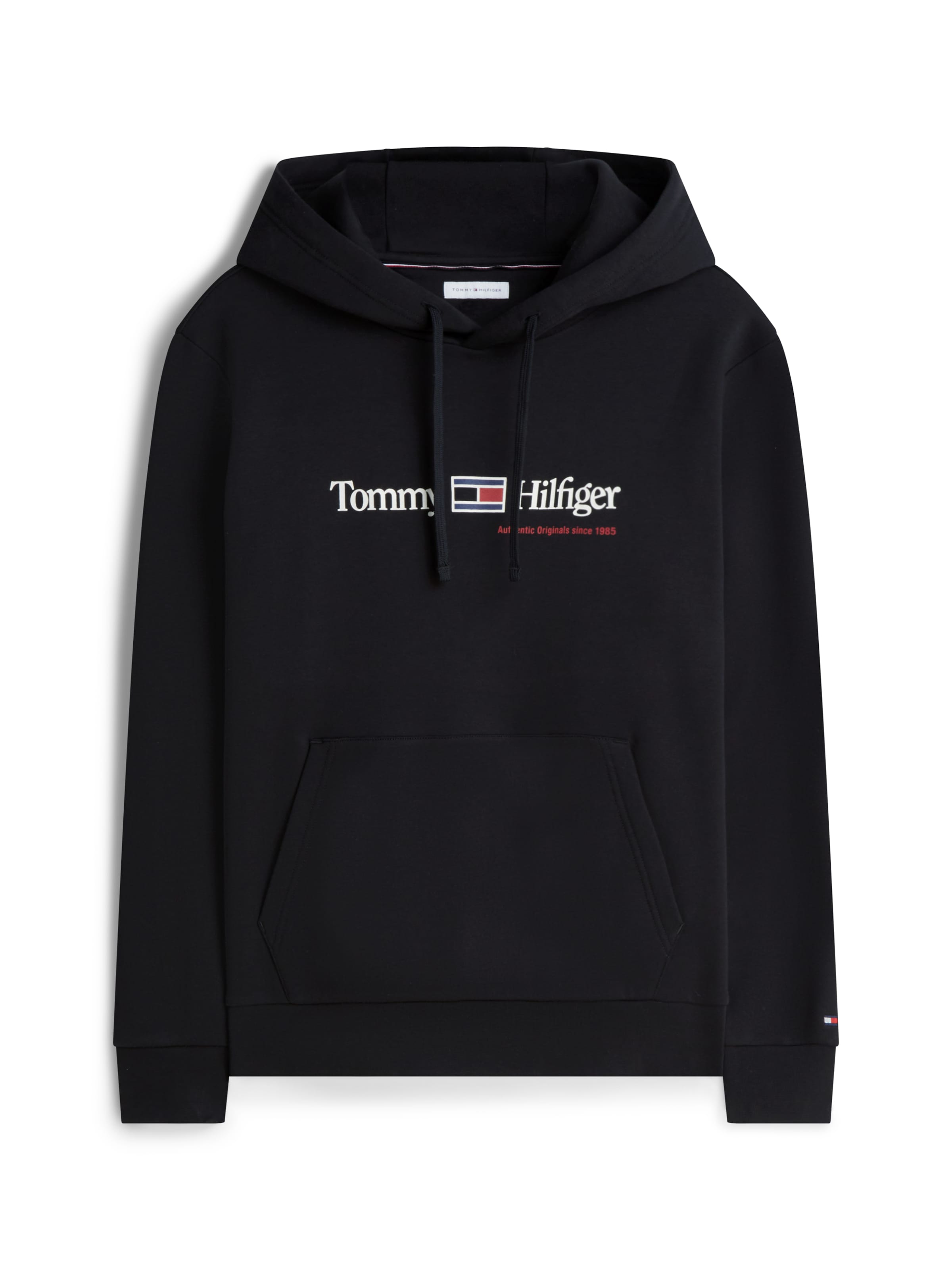 Bluză de molton de la TOMMY HILFIGER pe negru: față
