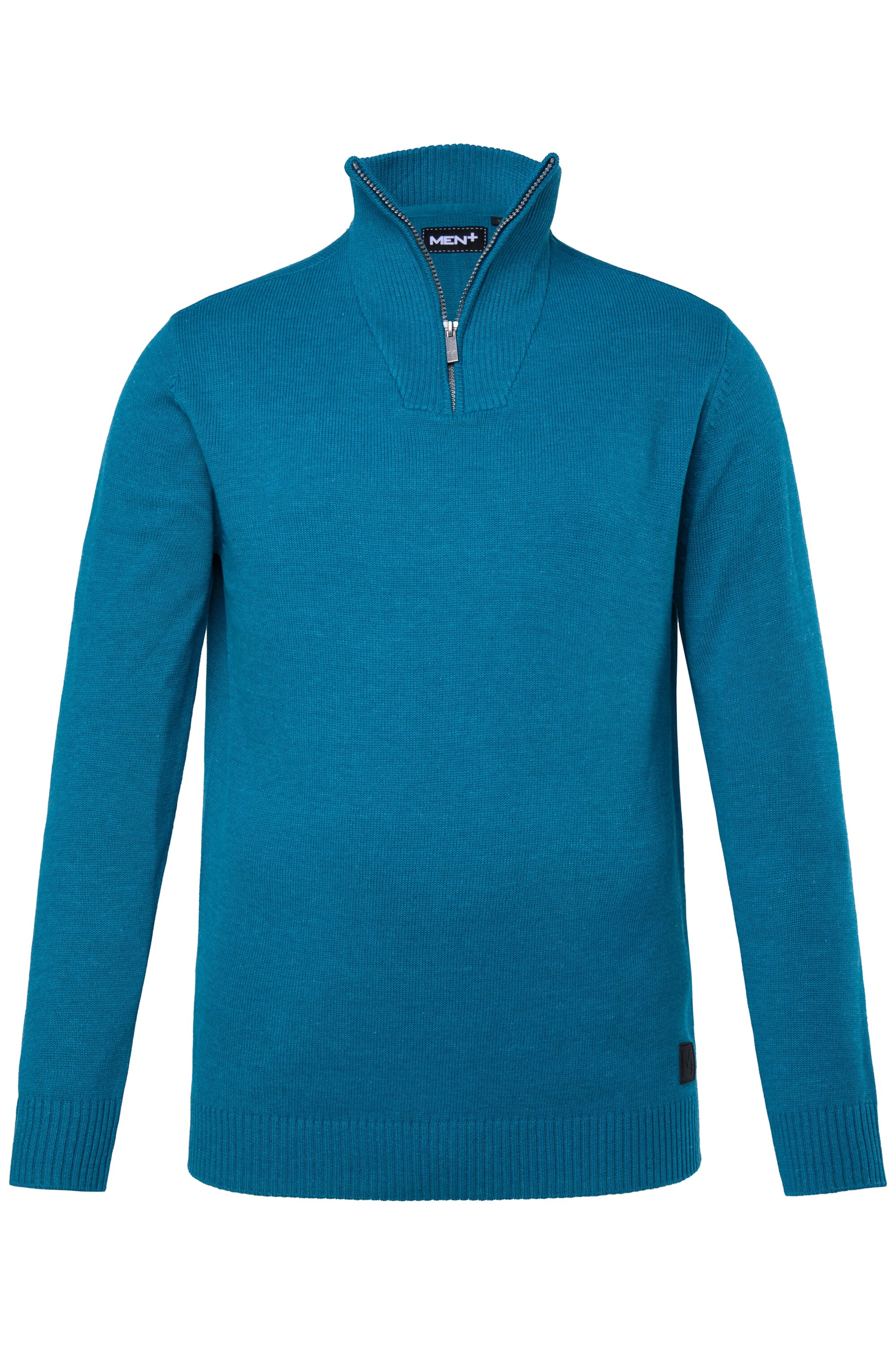 Men Plus Pullover in Blau: Vorderseite
