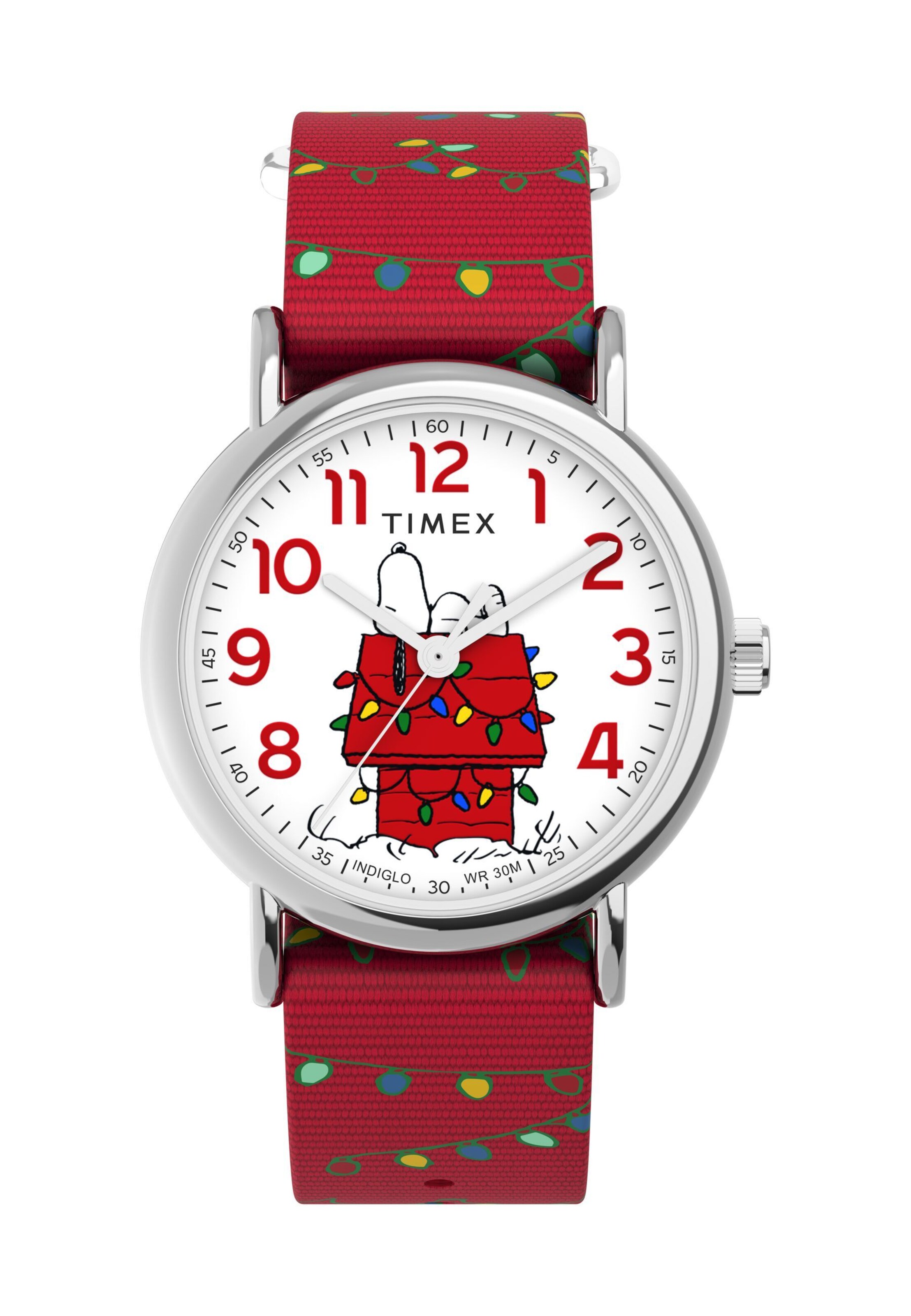 TIMEX Analogt ur 'Peanuts Weekender Holiday' i rød: forside