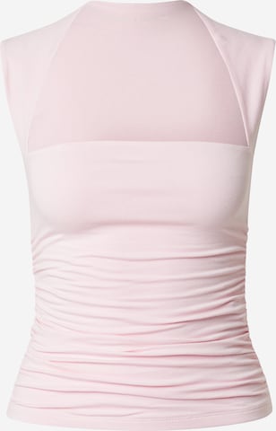 Abercrombie & Fitch Топ в Ярко-розовый: спереди