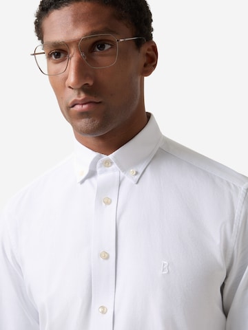 BOGNER Regular fit Button Up Shirt 'Timi' in White