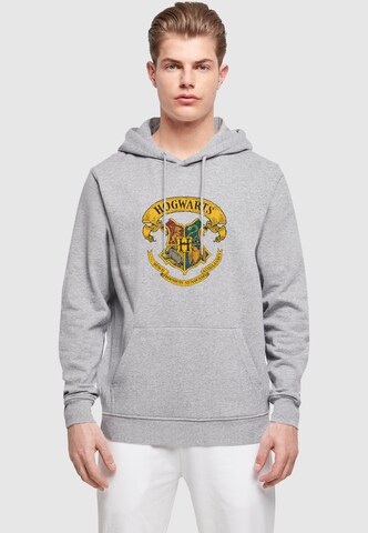 ABSOLUTE CULT Sweatshirt 'Harry Potter - Hogwarts Ribbon Crest' in Grey: front