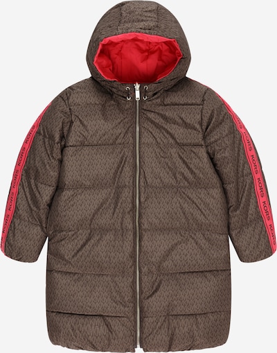 Michael Kors Kids Manteau en brun foncé / corail / noir, Vue avec produit