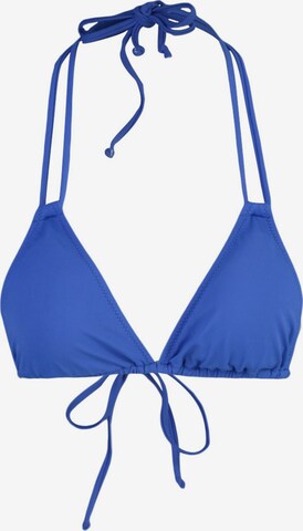 TrendyolTrokutasti Bikini gornji dio - plava boja: prednji dio