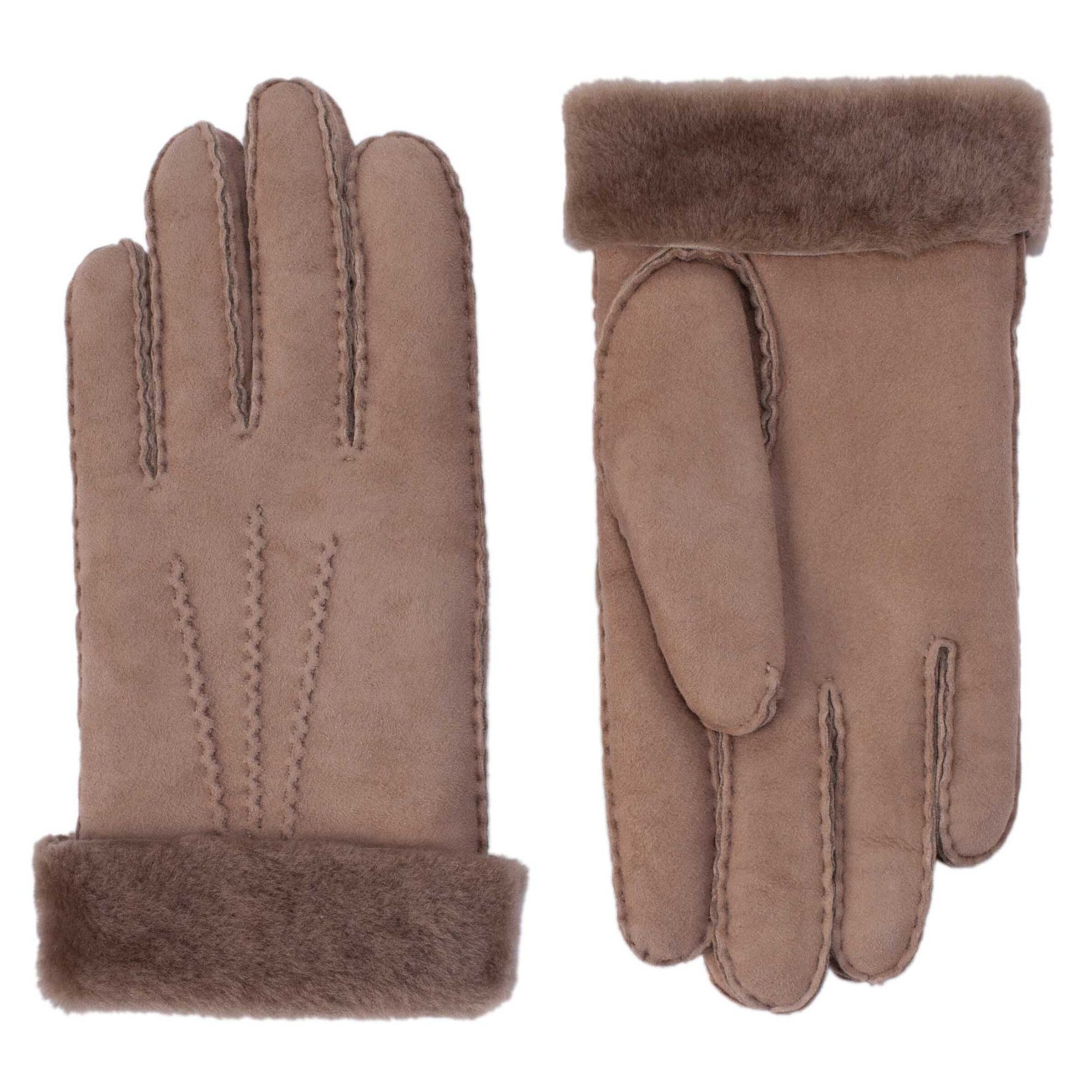 KESSLER Fingerhandschuhe 'Ilvy' in Braun