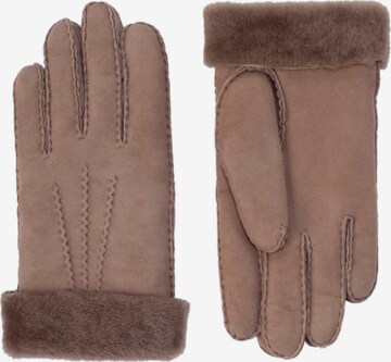 KESSLER Full Finger Gloves 'Ilvy' in Brown