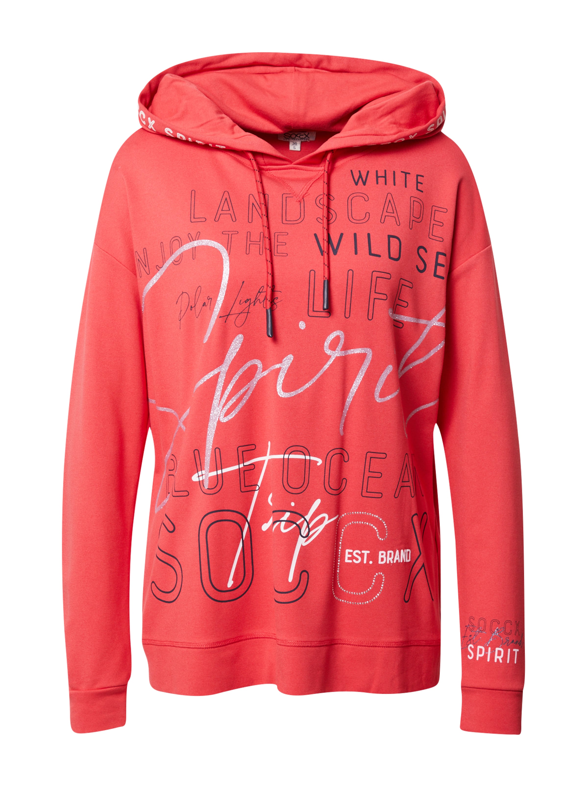 Soccx Sweatshirt in Rood: voorkant