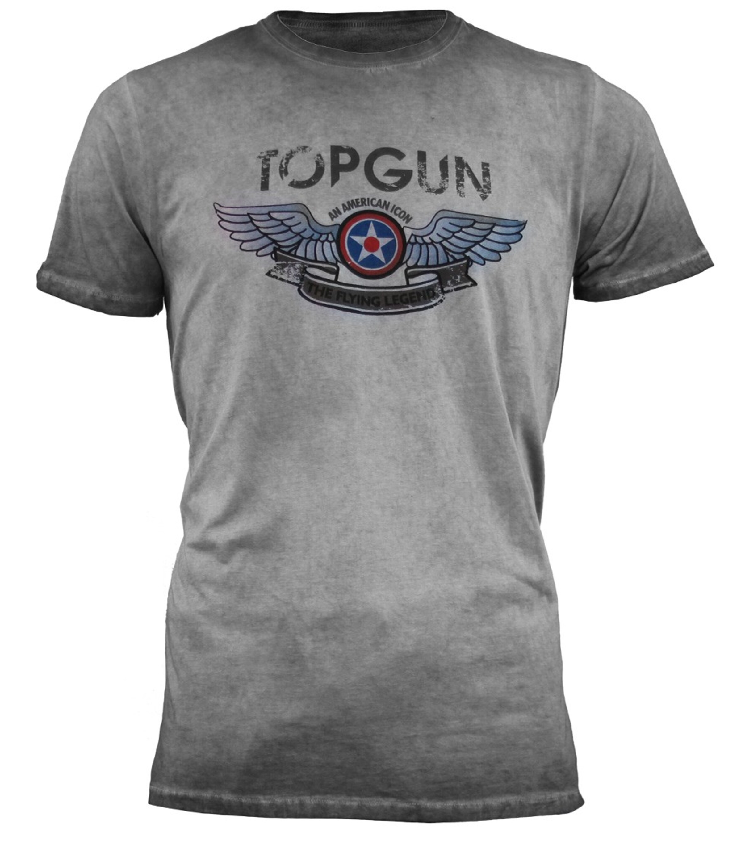 TOP GUN Shirt in Grau: Vorderseite