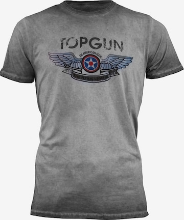 TOP GUN Shirt in Grijs: voorkant