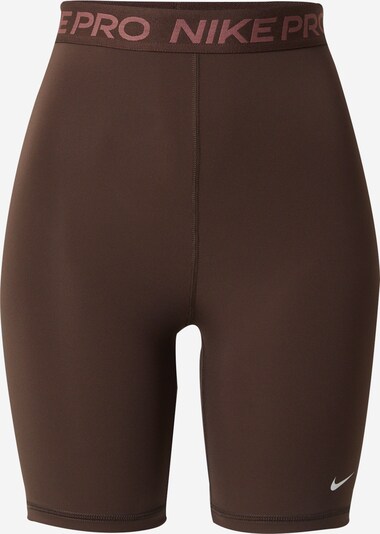 NIKE Sportbroek 'Pro 365' in de kleur Kastanjebruin / Chocoladebruin / Wit, Productweergave