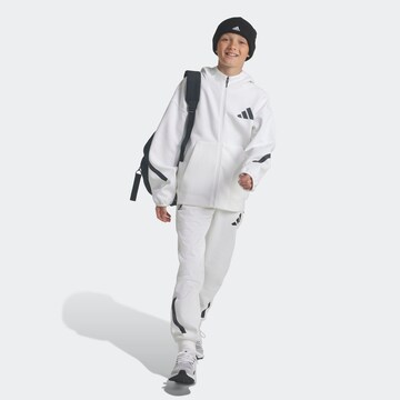 Veste de survêtement 'Z.N.E.' ADIDAS SPORTSWEAR en blanc