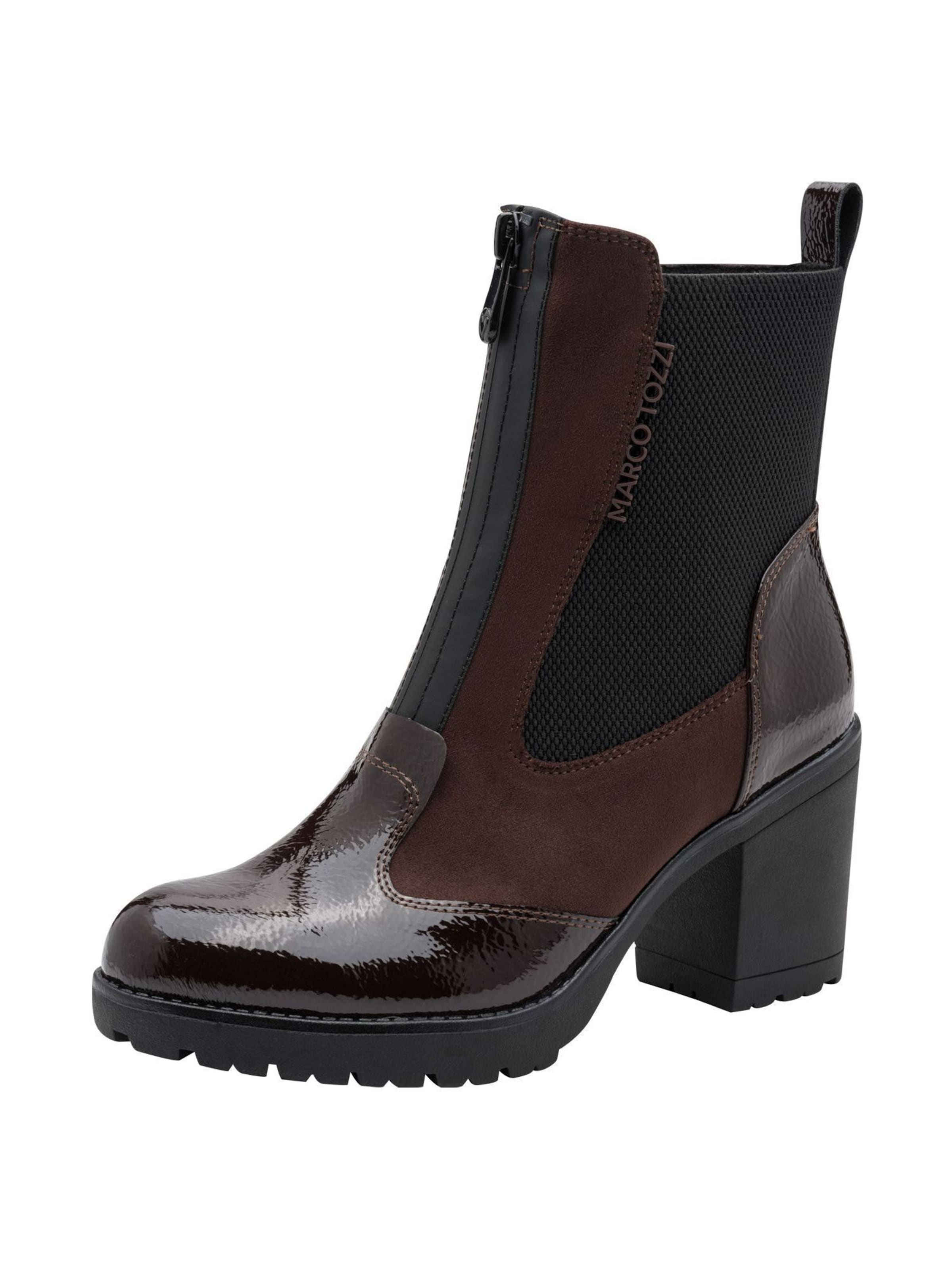 MARCO TOZZI Chelsea boots in Bruin: voorkant
