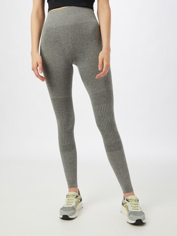 Skinny Pantalon de sport 'Alysa' Athlecia en gris : devant