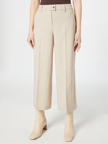 Fransa Wide Leg Hose in Beige: predná strana