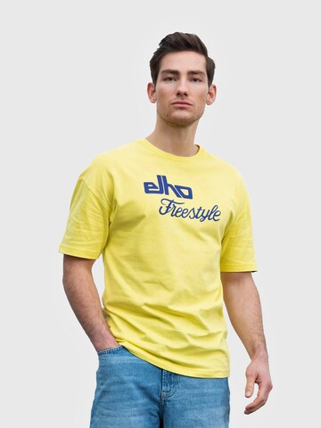 T-Shirt 'Flagstaff 89' elho en jaune : devant