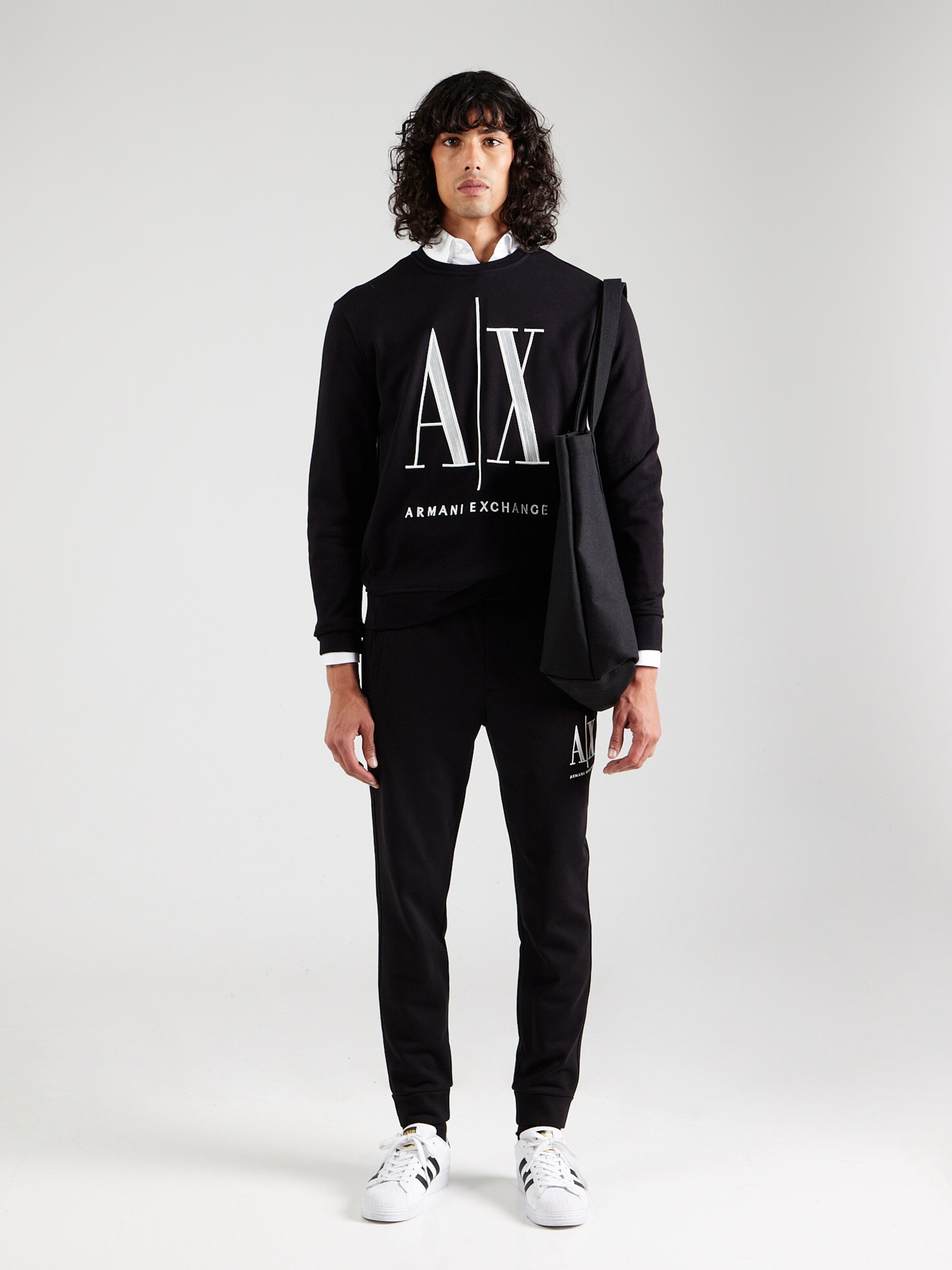 ARMANI EXCHANGE Tapered Pants 8NZPPA in Black ABOUT YOU