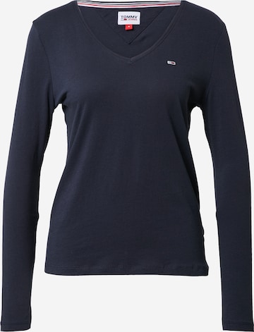 T-shirt Tommy Jeans en bleu : devant