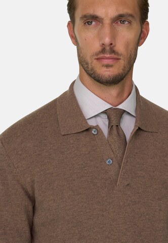 Boggi Milano Gebreid vest in Bruin