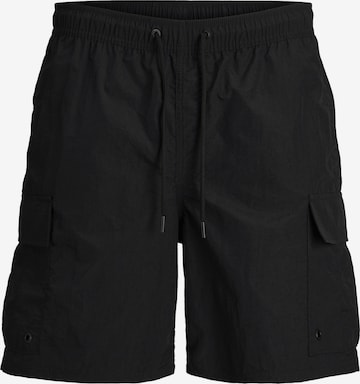 Jack & Jones Junior Zwemshorts 'Fiji' in Zwart: voorkant