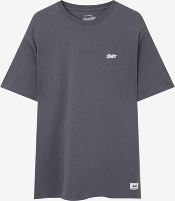 Pull&Bear Shirt in Grijs: voorkant