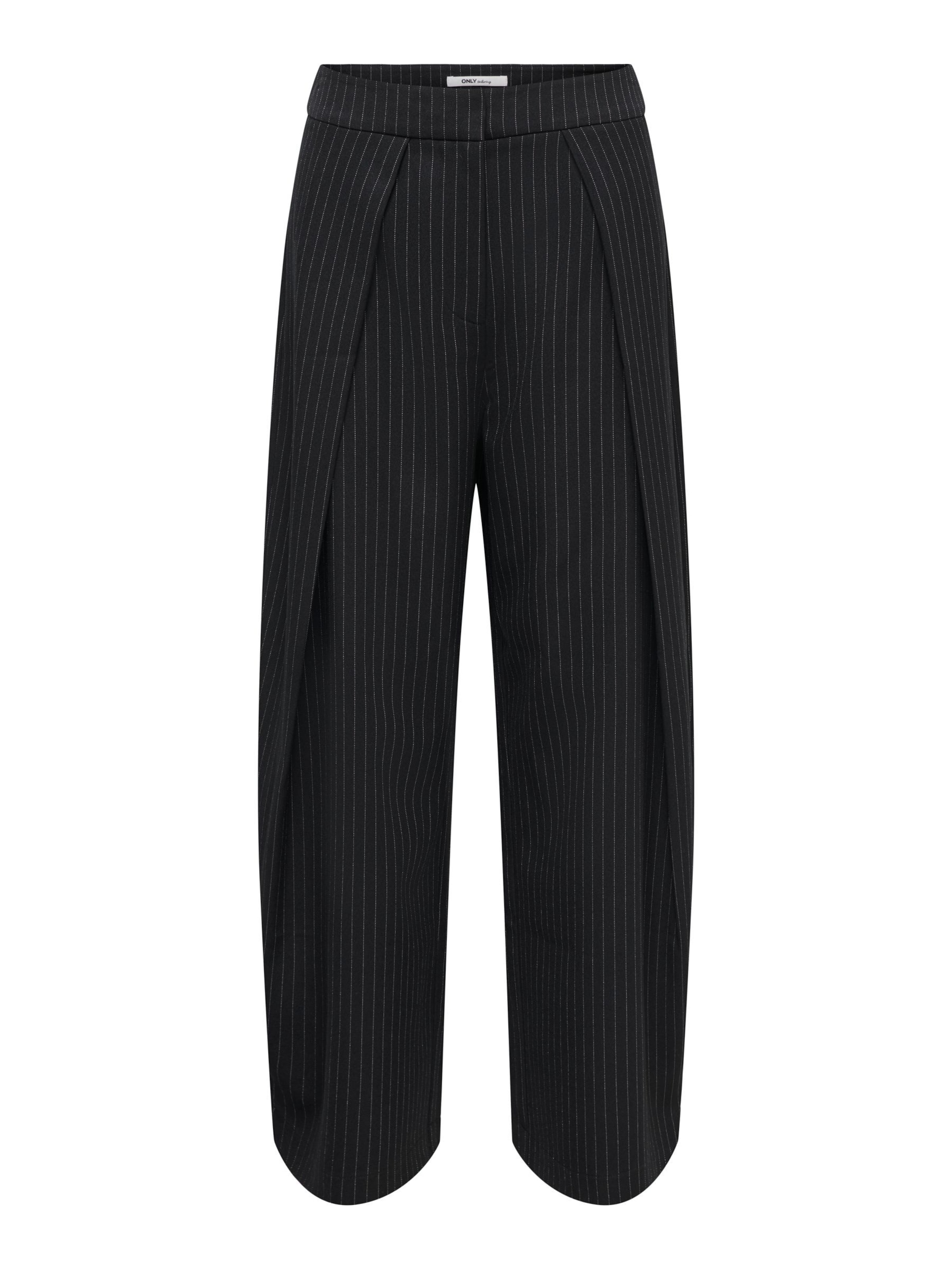ONLY Pantalon à pince 'ONLPinya' en 34/32 en noir / blanc, Vue avec produit