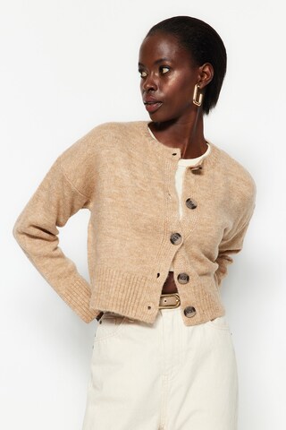 Trendyol - Cárdigan en beige: frente