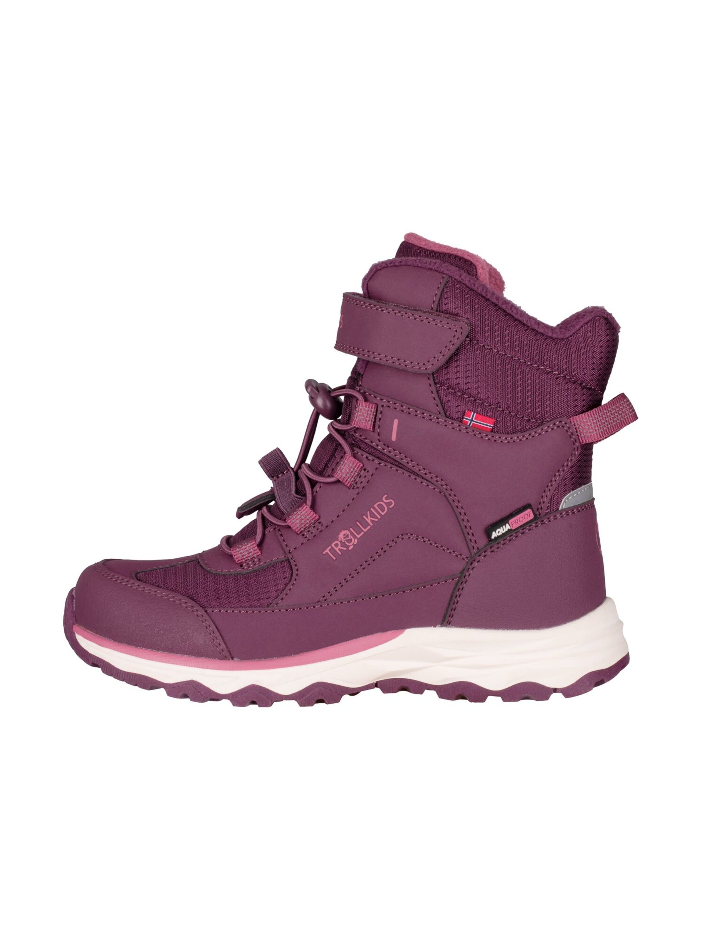TROLLKIDS Snow Boots in Red: front
