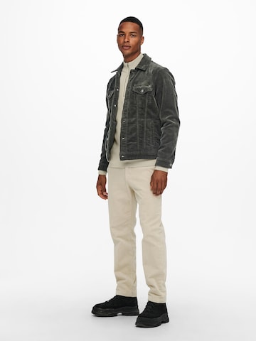 Veste mi-saison 'Coin' Only & Sons en gris